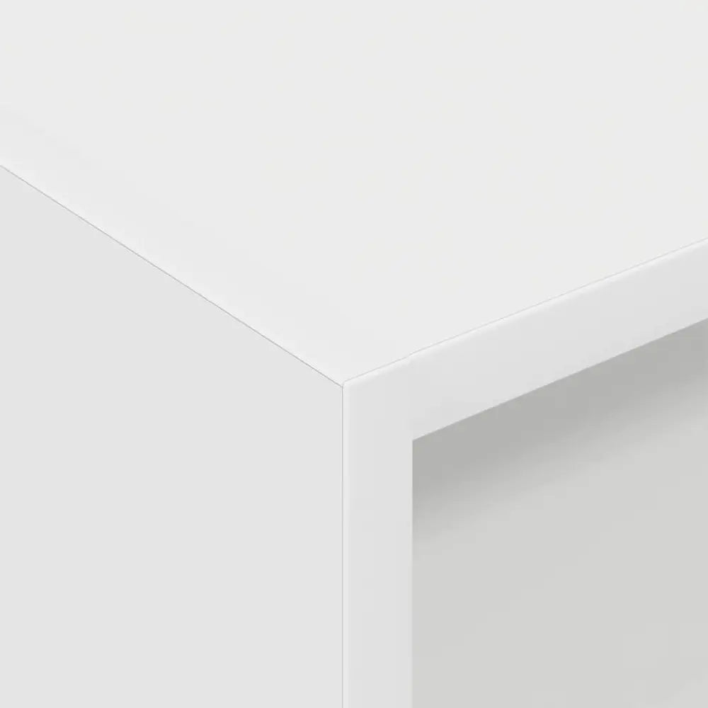 Meuble vinyle pour platine - Bois blanc - 78,5 x 35 x 45 cm