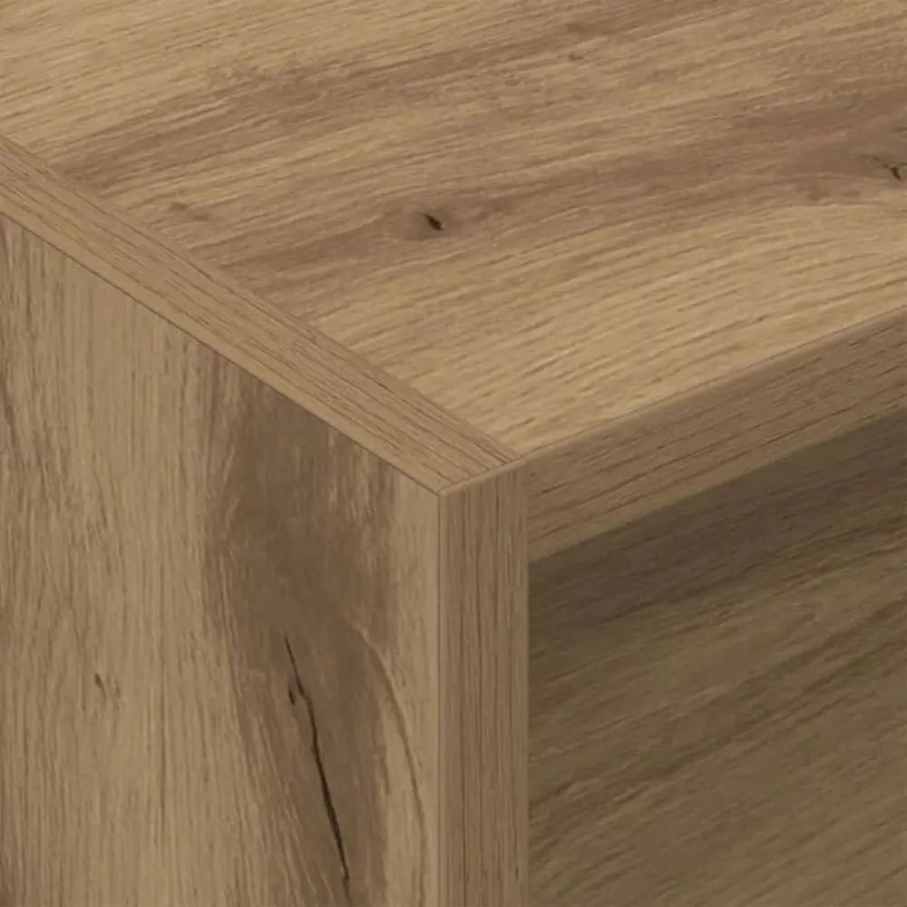 Meuble vinyle pour platine - Chêne artisanal - 78,5 x 35 x 45 cm