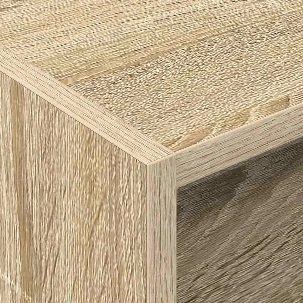 Meuble vinyle pour platine - Chêne sonoma - 78,5 x 35 x 45 cm