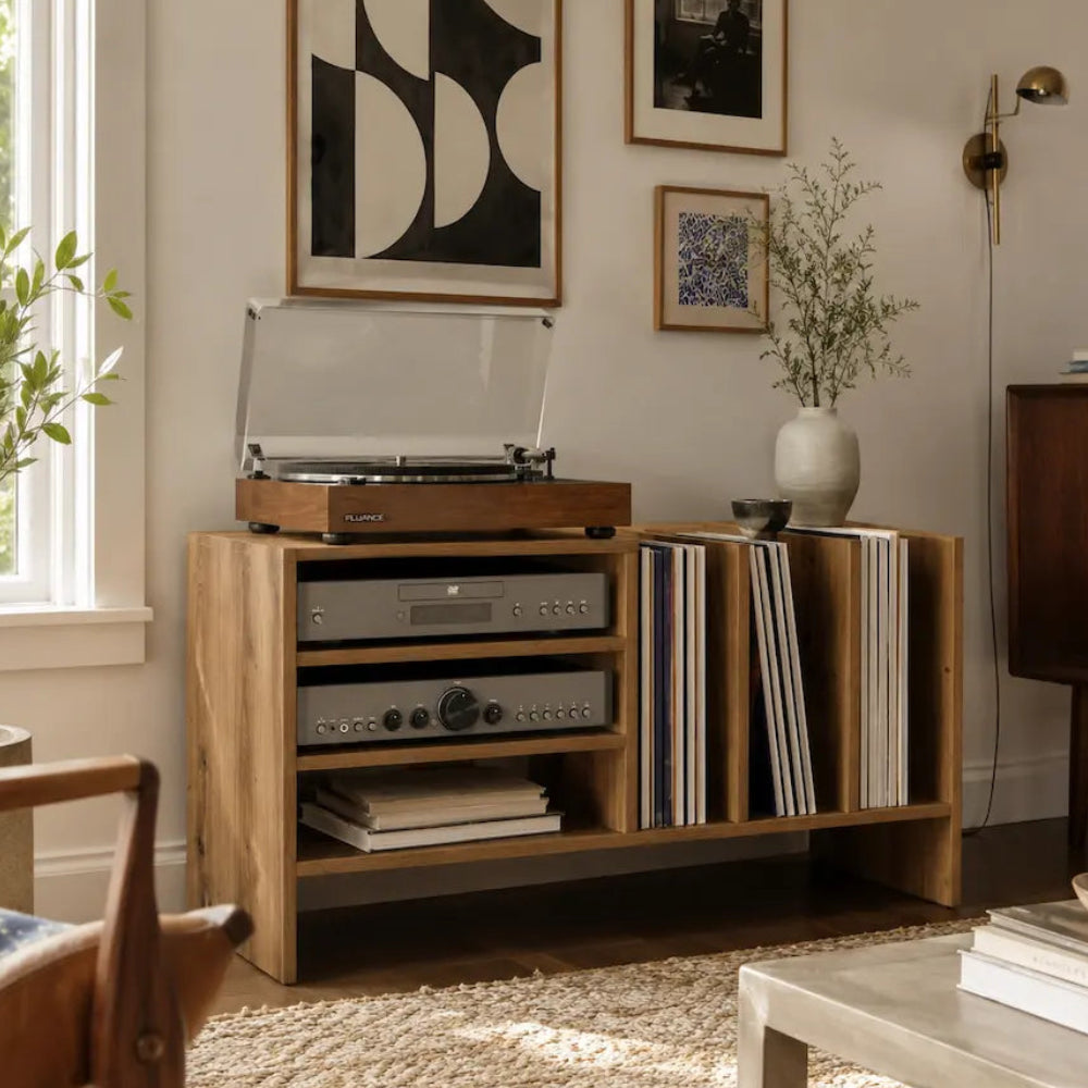 meuble vinyle bois chêne artisanal