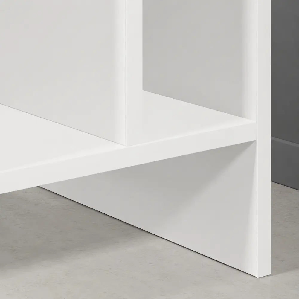 Meuble vinyle pour platine - Bois blanc - 78,5 x 35 x 45 cm