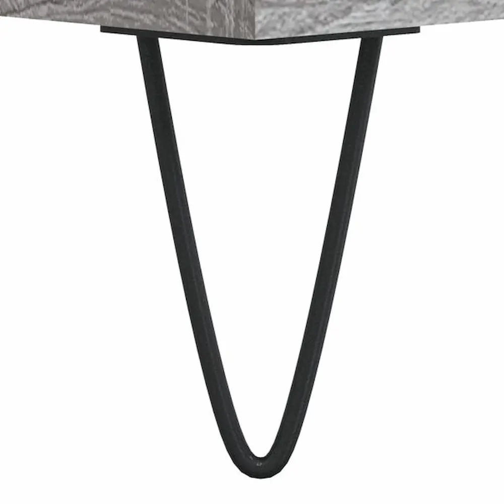 Meuble vinyle pour platine - Gris sonoma - 85 x 38 x 48 cm
