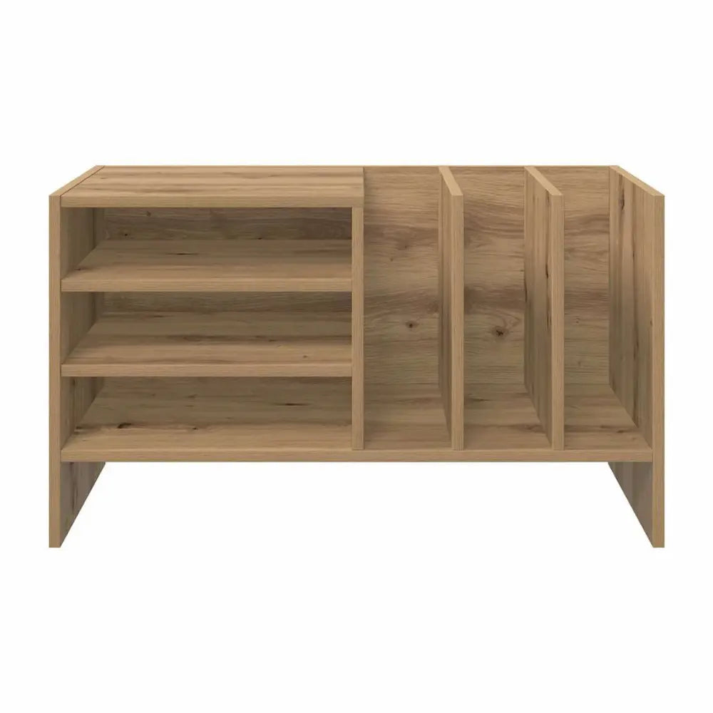 Meuble vinyle pour platine - Chêne artisanal - 78,5 x 35 x 45 cm